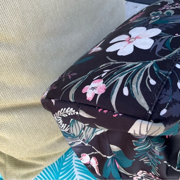 Kate Spade Wilson Road Botanical Alyse Flower Tote Bag EUC Shoulder Nylon Bag - Picture 5 of 14